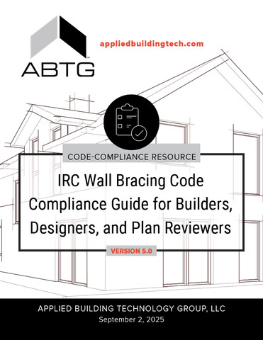 Cover of IRC Wall Bracing Guide