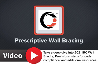 Prescriptive Wall Bracing 2021 IRC Video