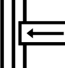 Image using arrow to show air not passing through wall to depict insulation.