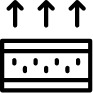 Foundation diagram with three arrows pointing upward